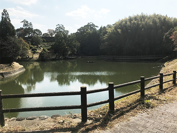 高田濃施山公園　池